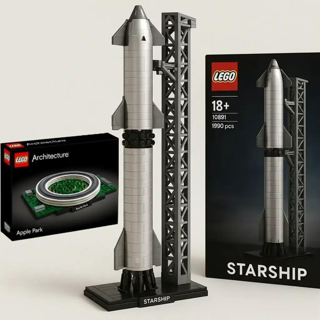 The Lego SpaceX and Apple Park Design Concept