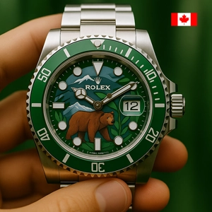 A Rolex with a bear on for Canada