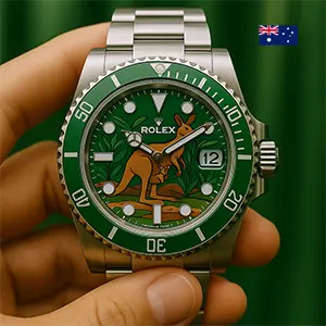 A Rolex with a kangaroo on for Australia