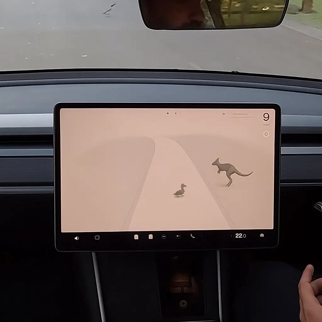 An enhancement to the Tesla FSD Graphics